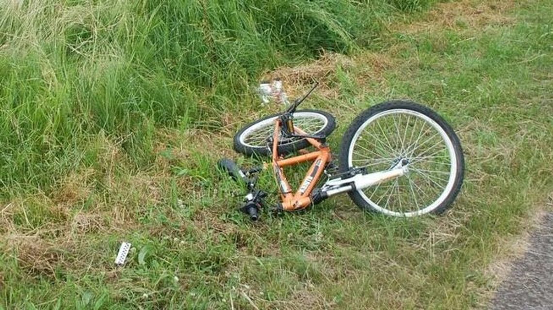 7-latek na rowerze wjechał pod samochód dostawczy