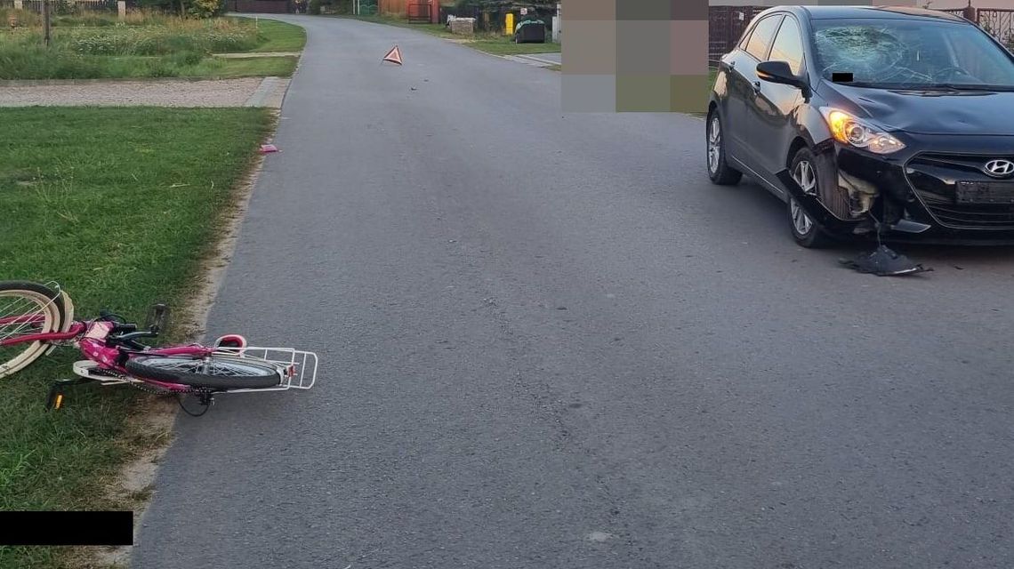 7-latka wjechała na rowerze wprost pod samochód 7-latka wjechała na rowerze wprost pod samochód