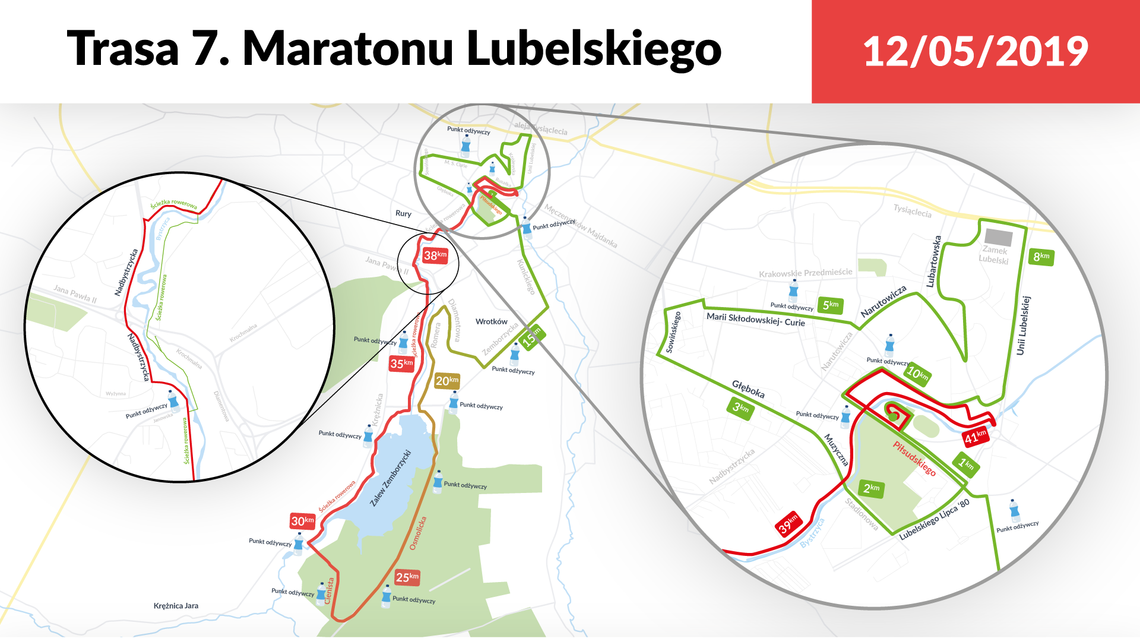 7 Maraton Lubelski. W niedzielę utrudnienia dla kierowców, sprawdź trasę biegu