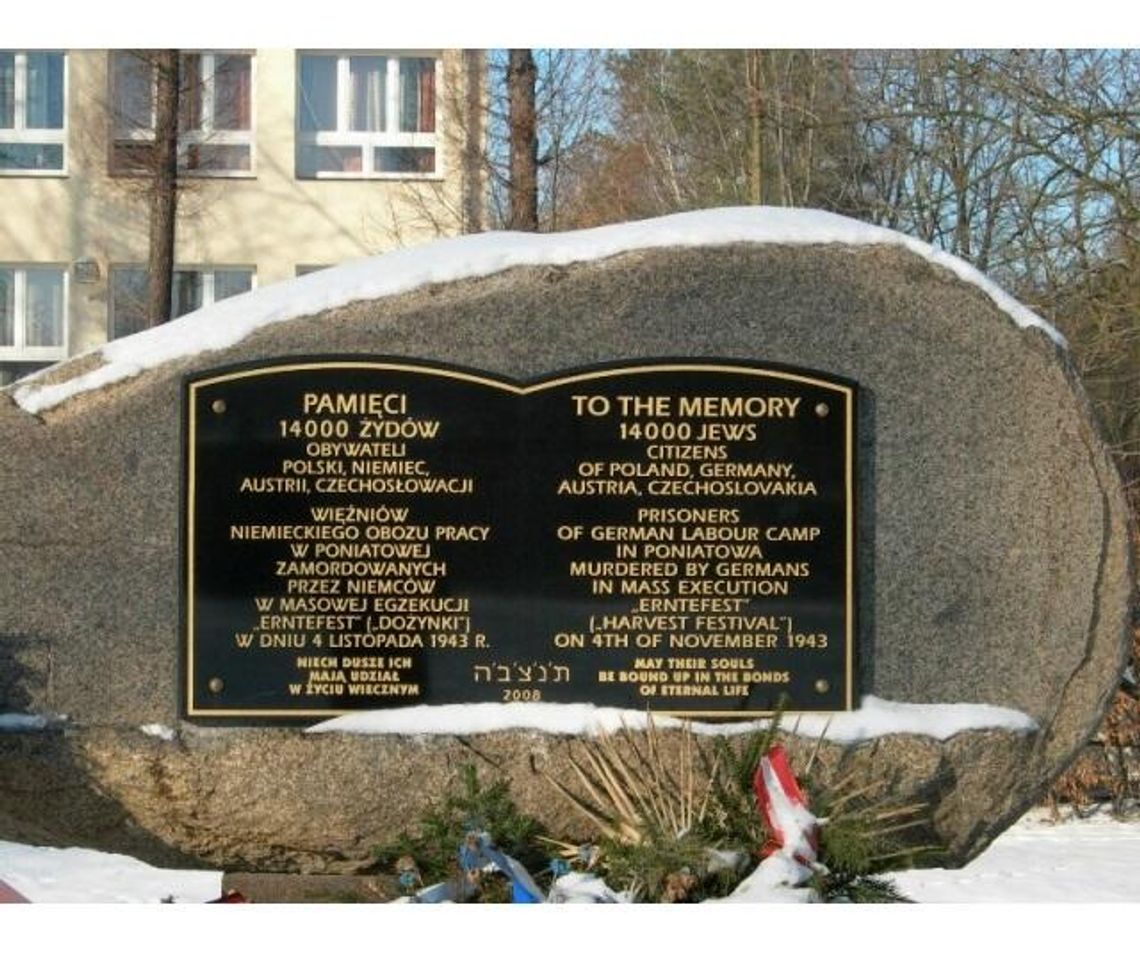 83 lata temu powstał hitlerowski obóz pracy w Poniatowej. Zginęło tu 83 tys. Żydów 83 lata temu powstał hitlerowski obóz pracy w Poniatowej. Zginęło tu 83 tys. Żydów
