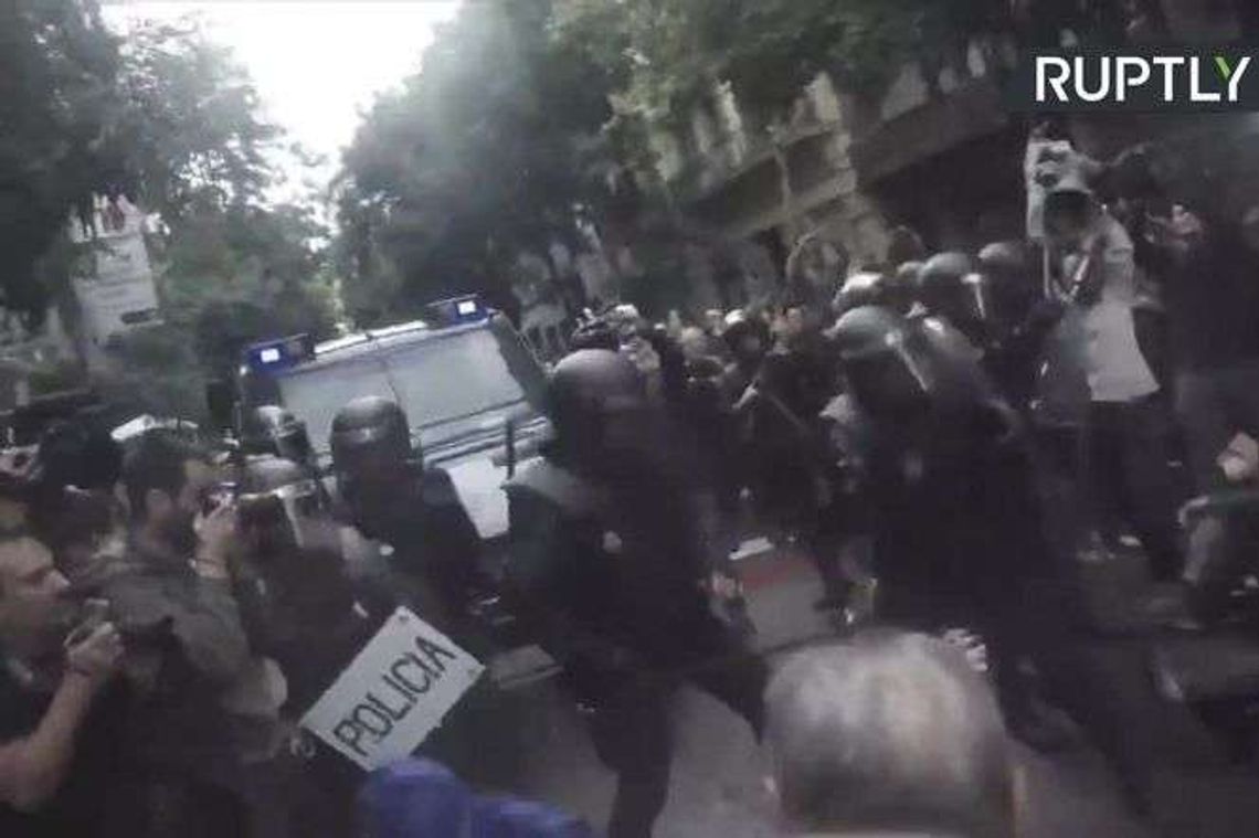 844 osoby ranne w wyniku zamieszek podczas referendum w Katalonii