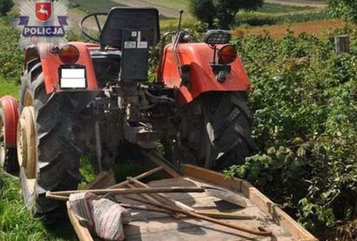 91-latek przejechany przez traktor. Zmarł na miejscu