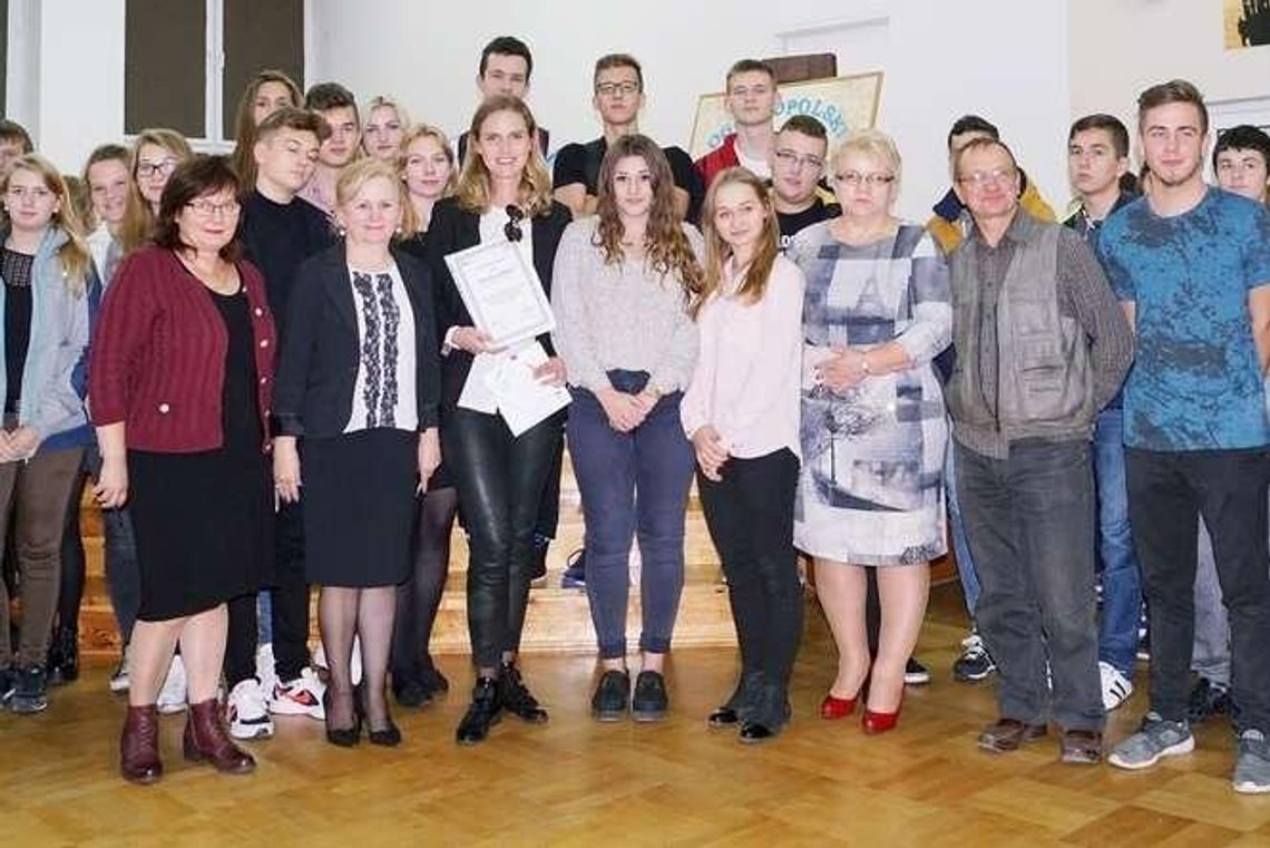 Absolwentka szkoły opowiadała uczniom jak osiągnąć międzynarodowy sukces