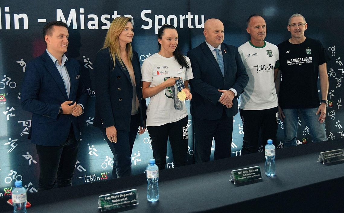 Adela Piskorska odebrała gratulacje za świetny występ na mistrzostwach Europy w pływaniu