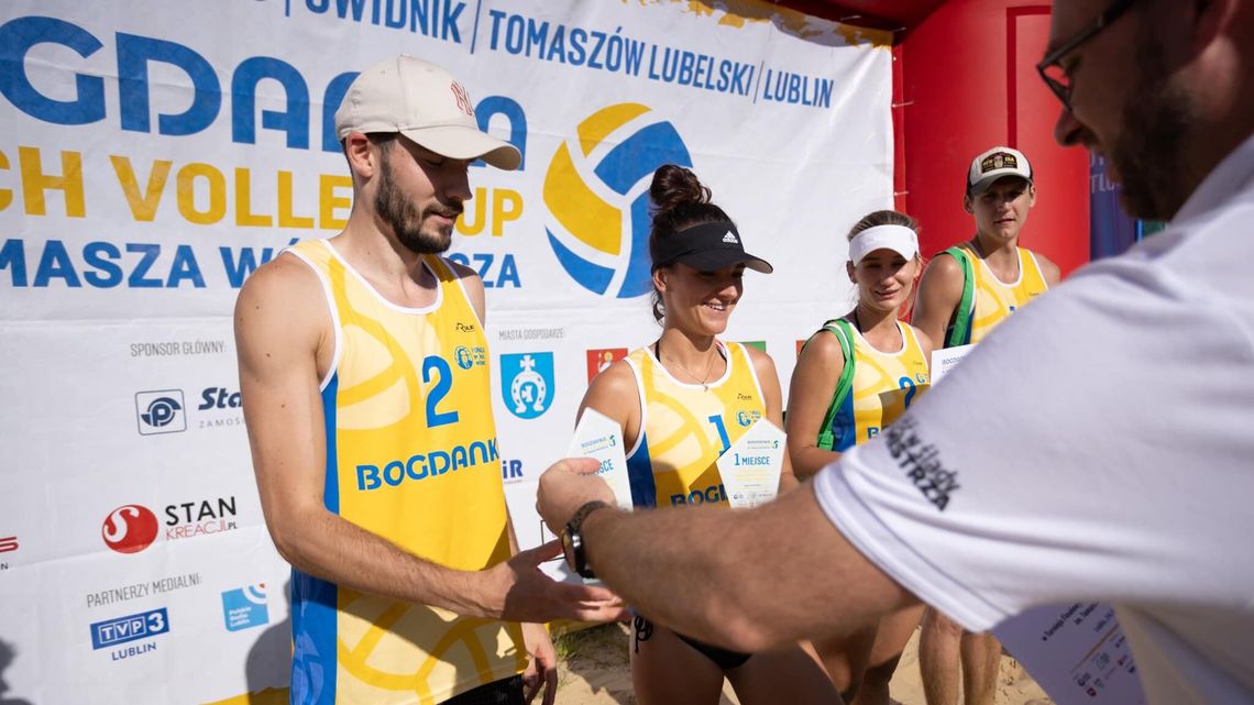 Agnieszka Gołofit i Michał Szust najlepsi w turnieju siatkówki plażowej Bogdanka Beach Volley Cup im. Tomasza Wójtowicza