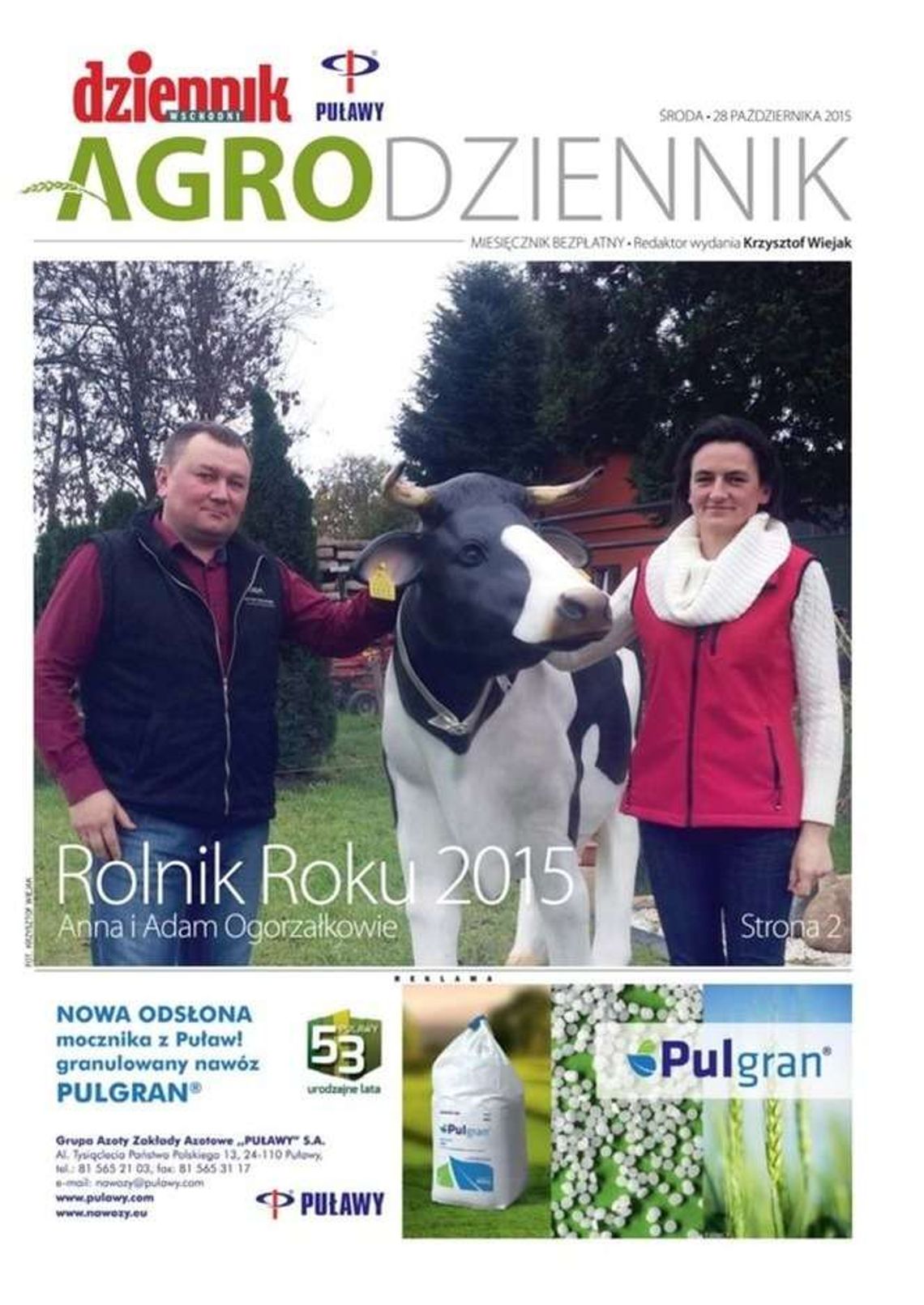 AgroDziennik: Bezpłatny dodatek dla rolników 28 października AgroDziennik: Bezpłatny dodatek dla rolników 28 października
