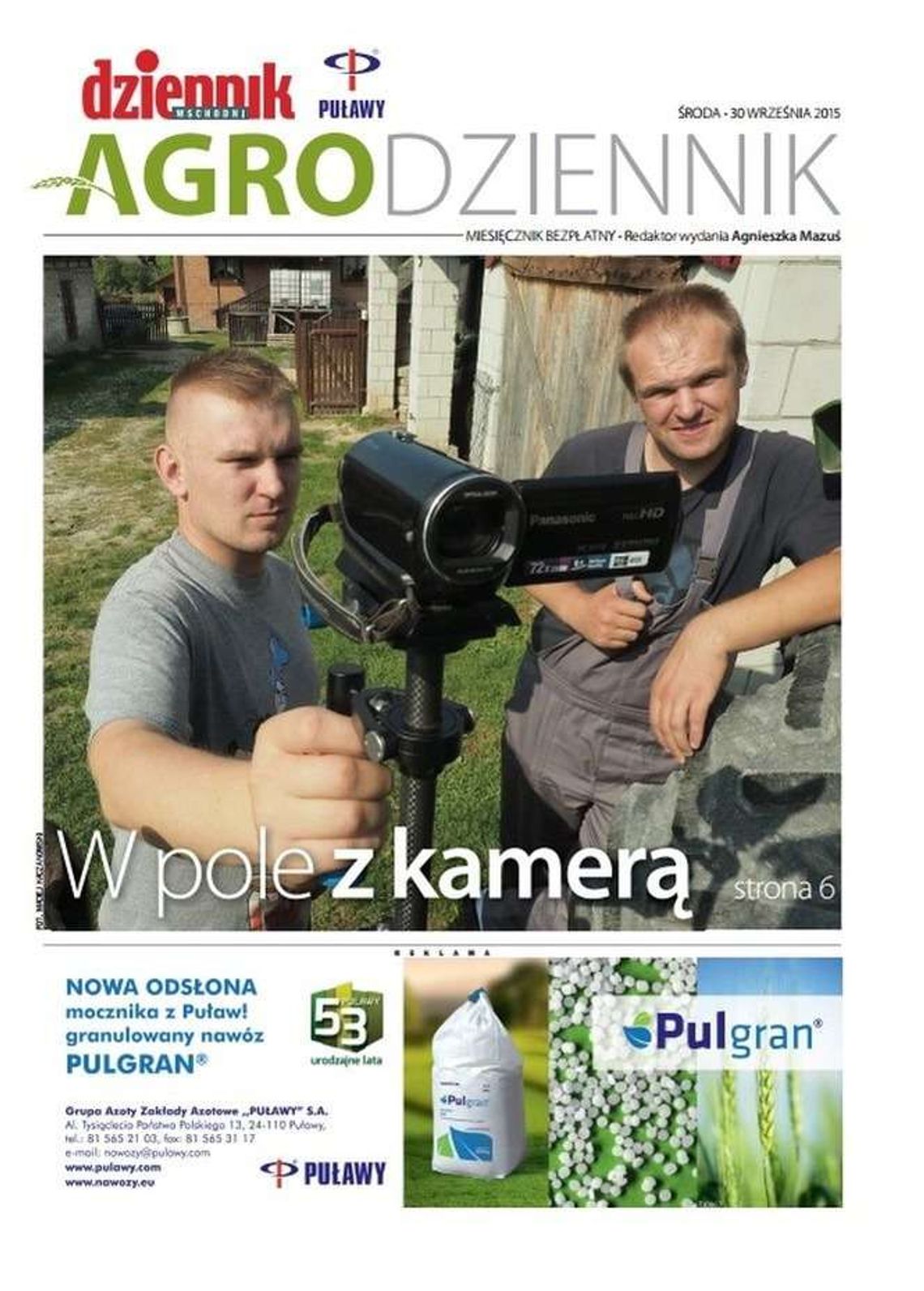 AgroDziennik. Bezpłatny dodatek dla rolników w środę z Dziennikiem Wschodnim AgroDziennik. Bezpłatny dodatek dla rolników w środę z Dziennikiem Wschodnim