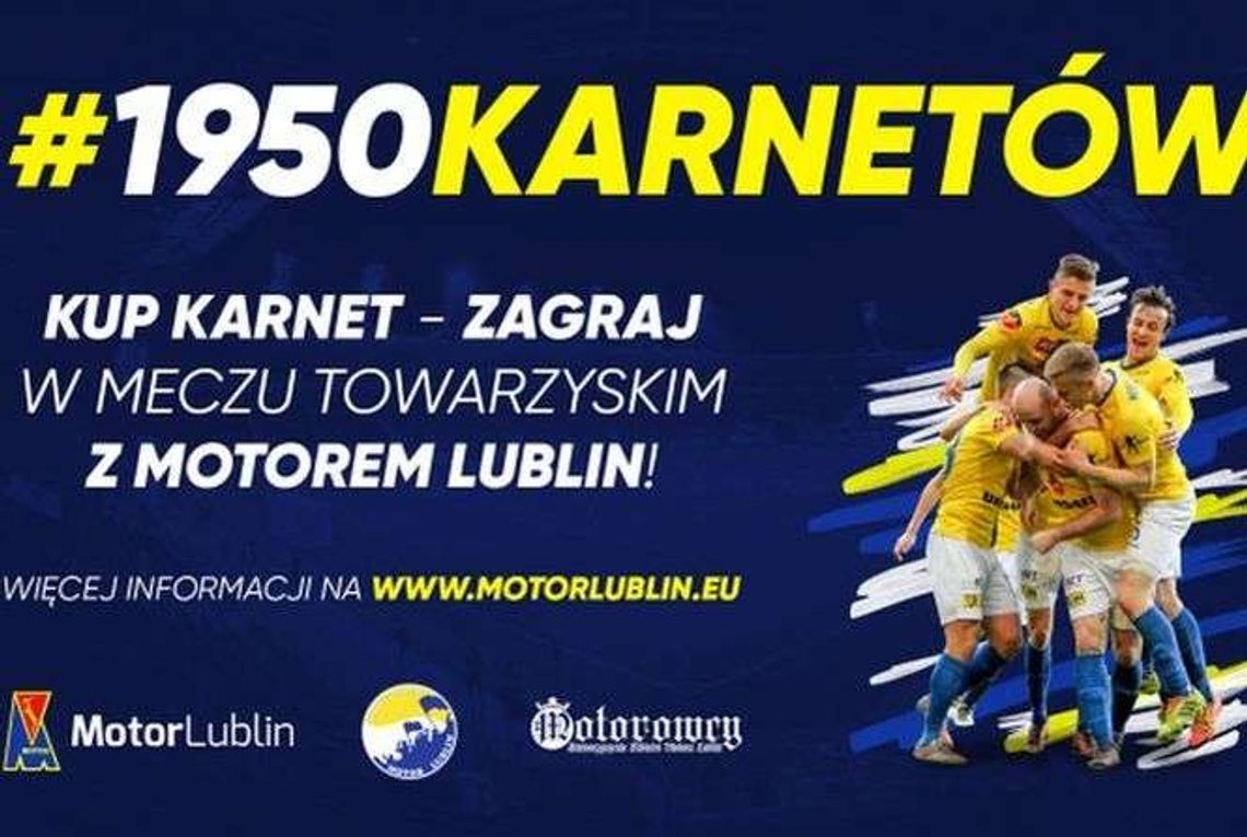 Akcja Motoru #1950karnetów. Do wygrania... mecz z piłkarzami