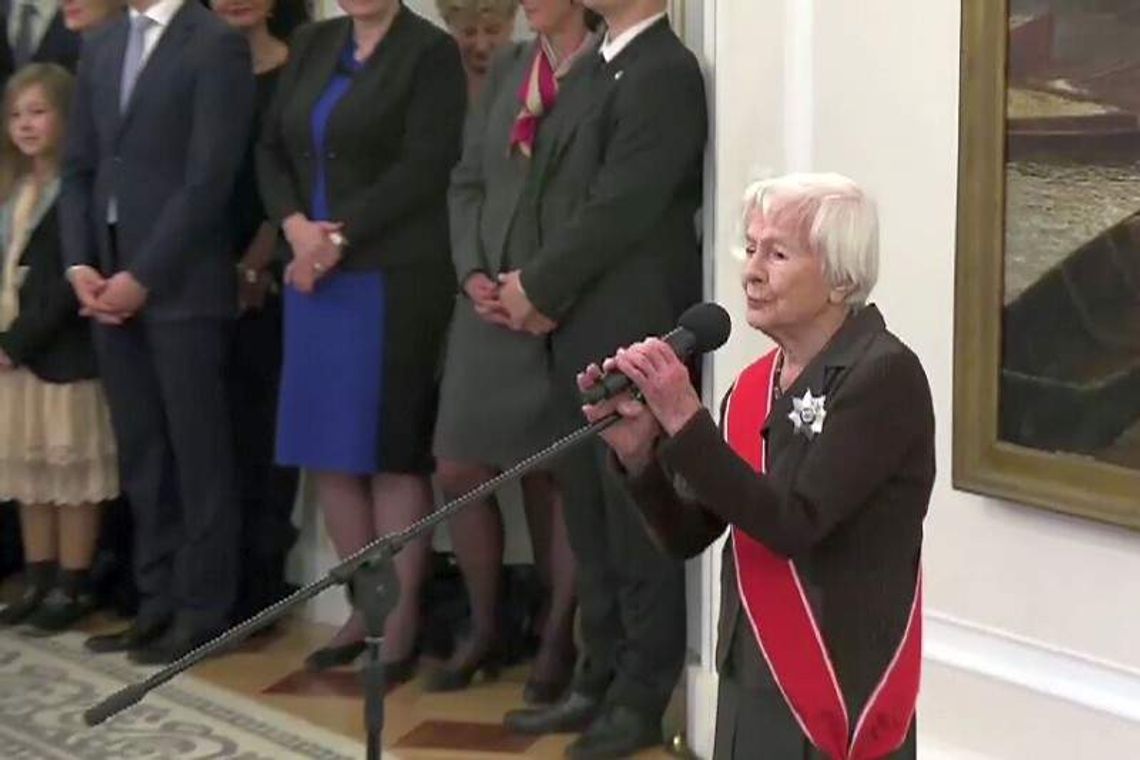 Aktorka Danuta Szaflarska odznaczona Krzyżem Wielkim Orderu Odrodzenia Polski