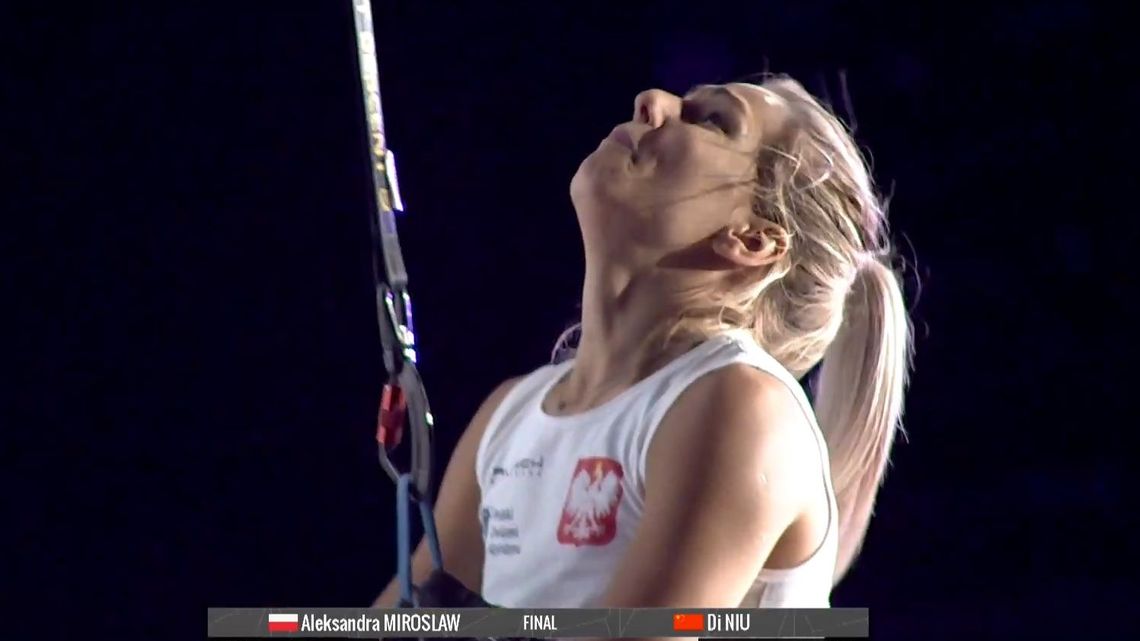 Aleksandra Mirosław z Lublina po raz drugi wywalczyła mistrzostwo świata we wspinaczce sportowej Aleksandra Mirosław z Lublina po raz drugi wywalczyła mistrzostwo świata we wspinaczce sportowej