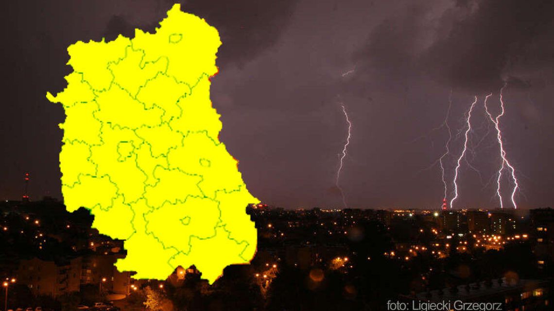 Alert dla województwa lubelskiego. Ostrzeżenie pierwszego stopnia