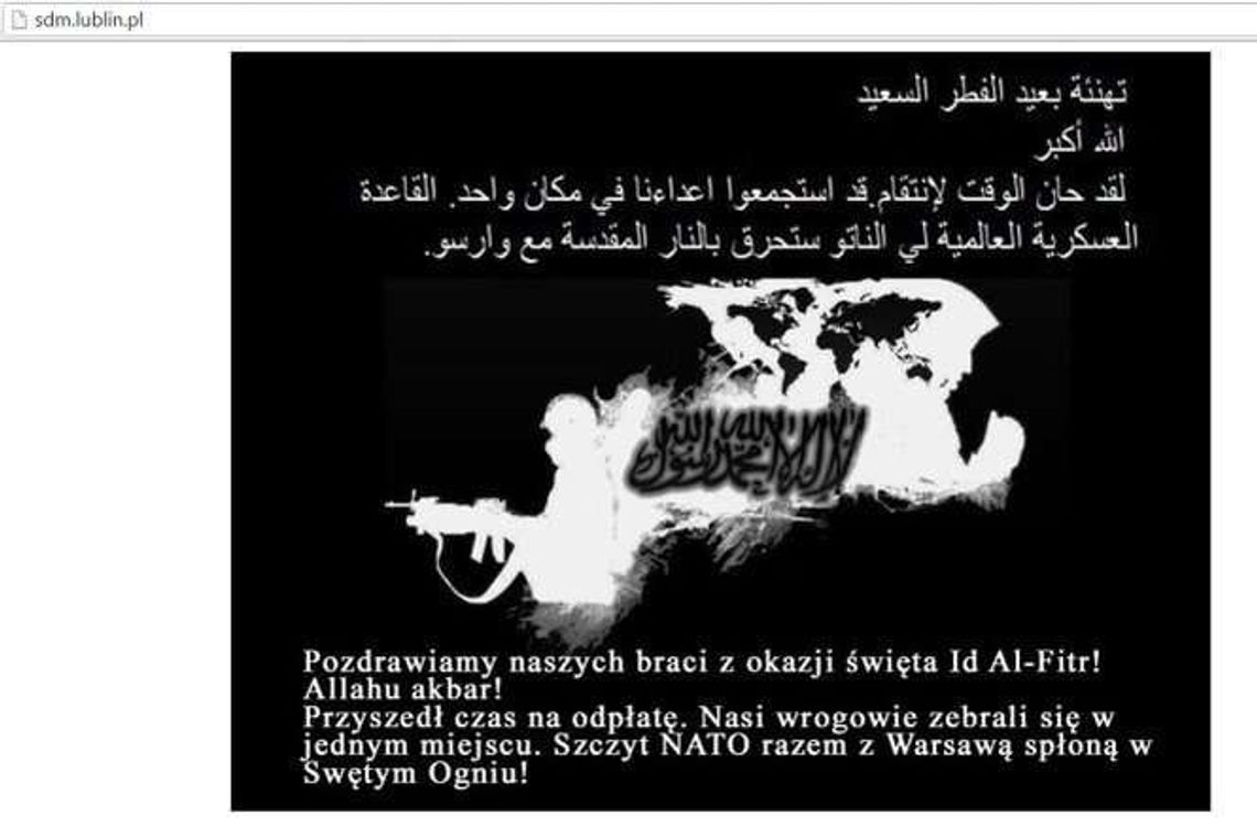 "Allahu Akbar! Czas na odpłatę". Strona Światowych Dni Młodzieży zhakowana