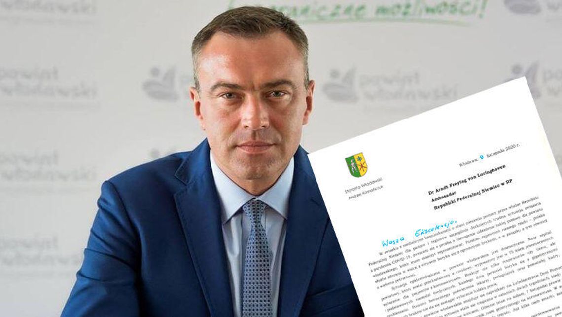 Andrzej Duda odmówił, ale starosta z Włodawy pisze do Niemców o pomoc w walce z Covid-19