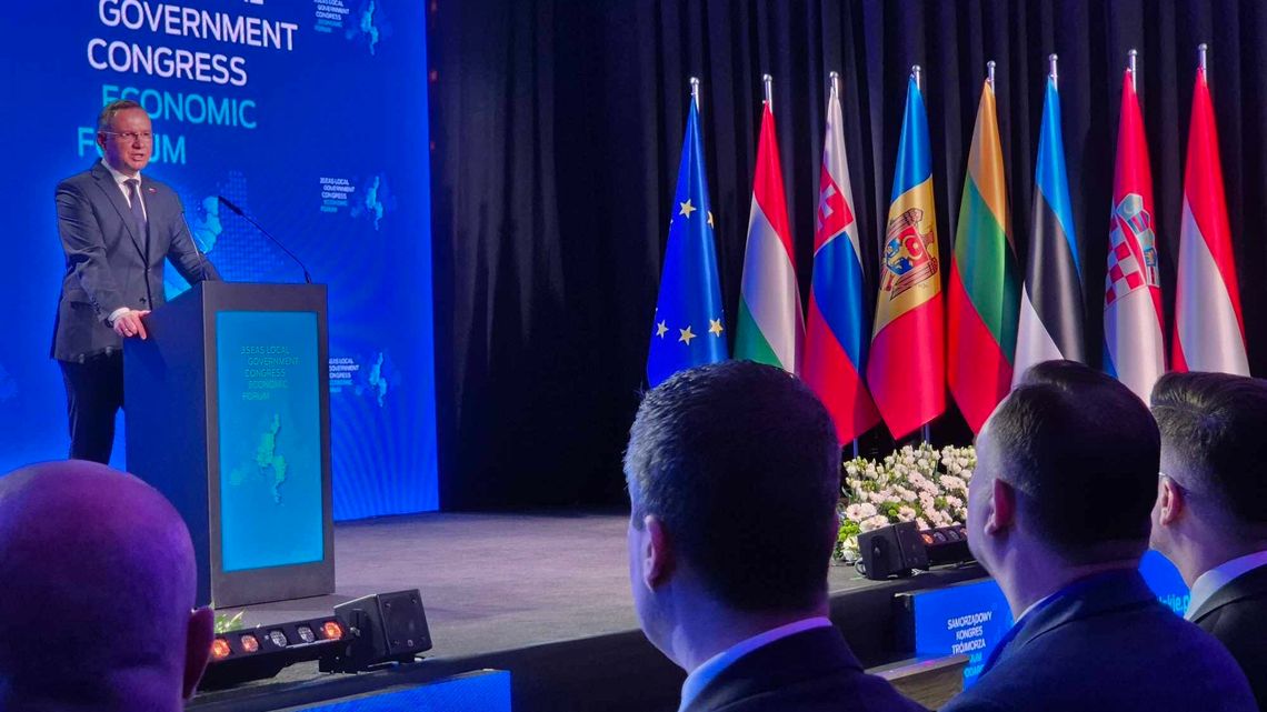 Andrzej Duda w Lublinie. Otworzył Samorządowy Kongres Trójmorza Andrzej Duda w Lublinie. Otworzył Samorządowy Kongres Trójmorza