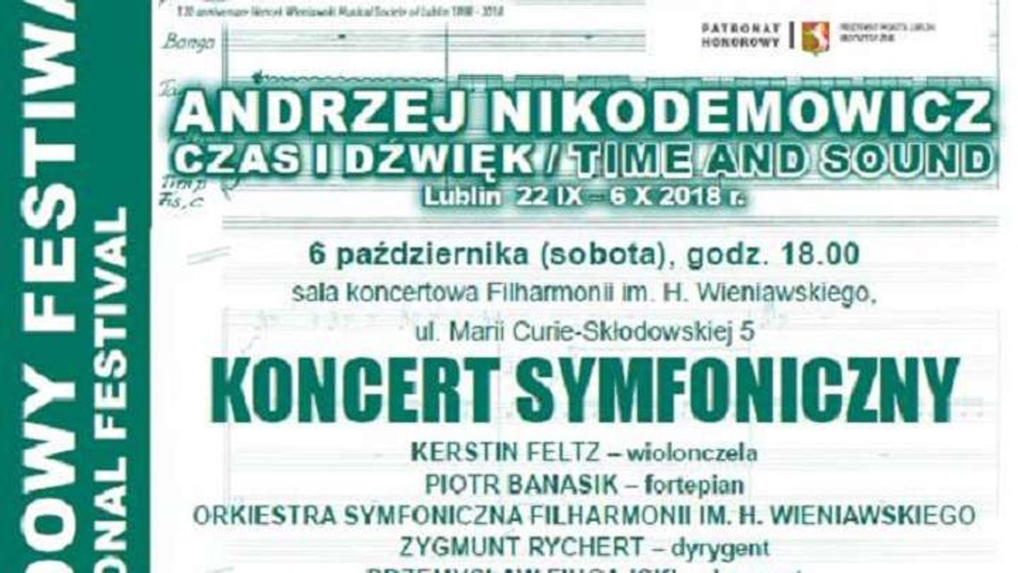 "Andrzej Nikodemowicz – Czas i dźwięk". Koncert symfoniczny w Filharmonii Lubelskiej