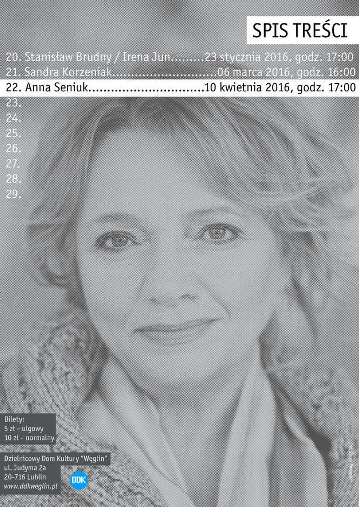 Anna Seniuk w DDK Węglin