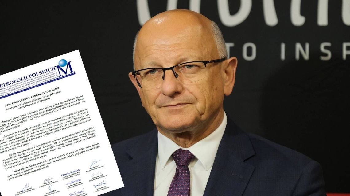 Apel prezydentów miast w sprawie tolerancji. Z podpisem Krzysztofa Żuka