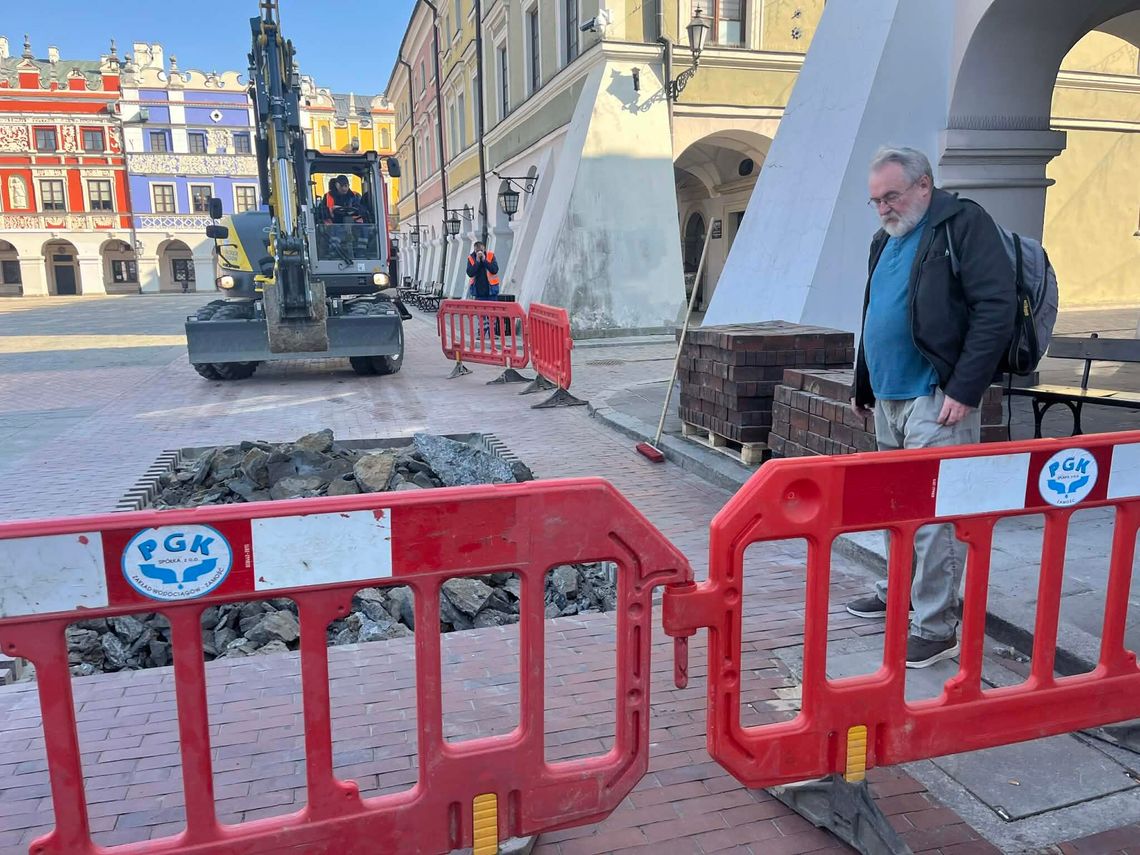 Archeolodzy weszli na Rynek Wielki. Sprawdzą, czy w sercu Zamość była studnia
