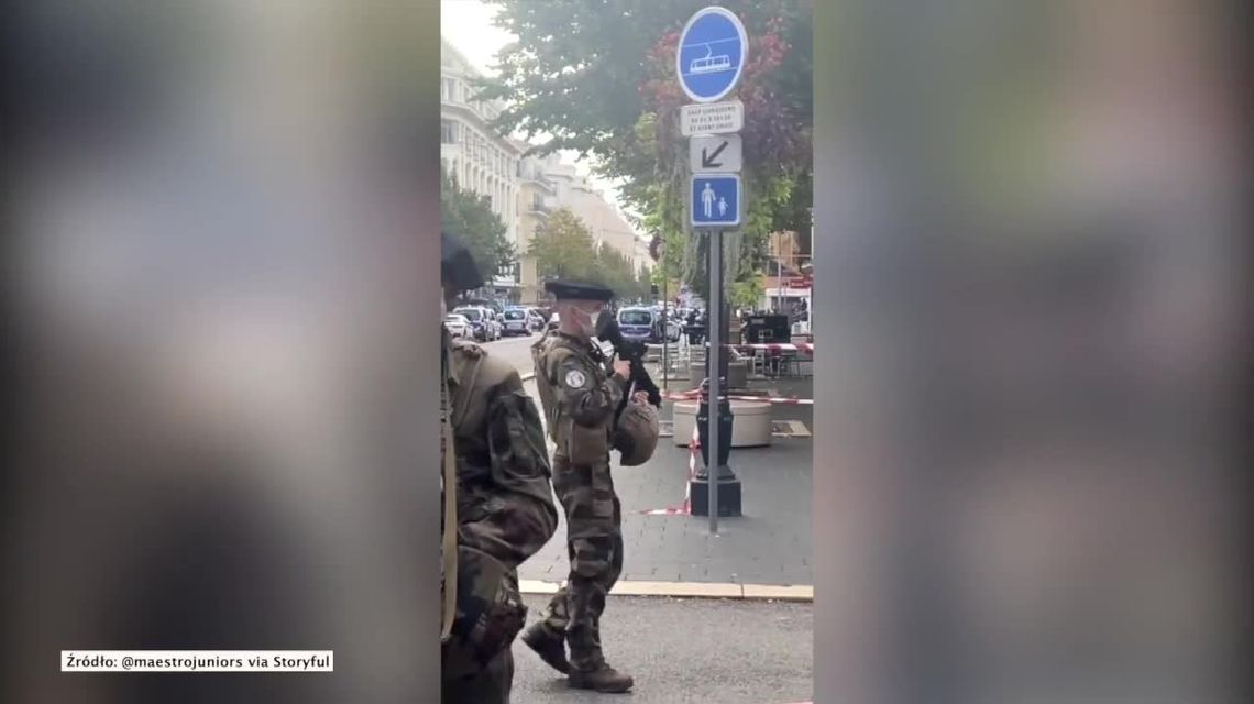 Atak nożownika w kościele w Nicei. Trzy osoby nie żyją, jednej z ofiar ścięto głowę