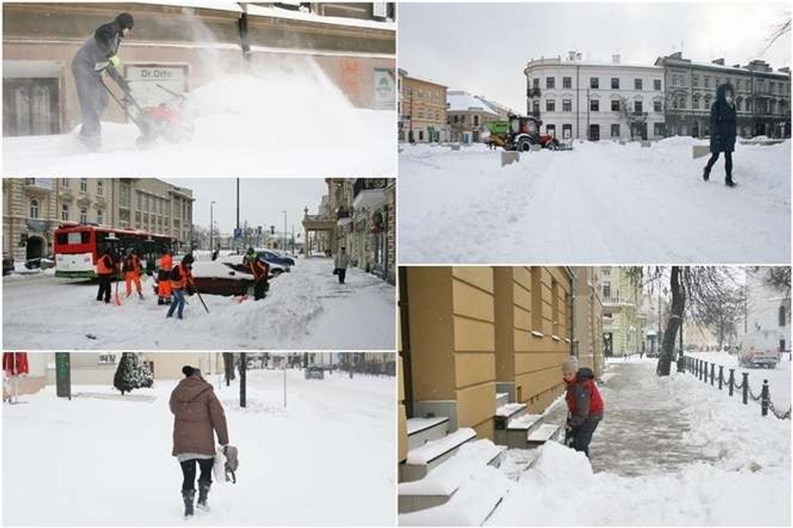 Atak zimy w Lublinie i Lubelskiem. Zasypane miasto