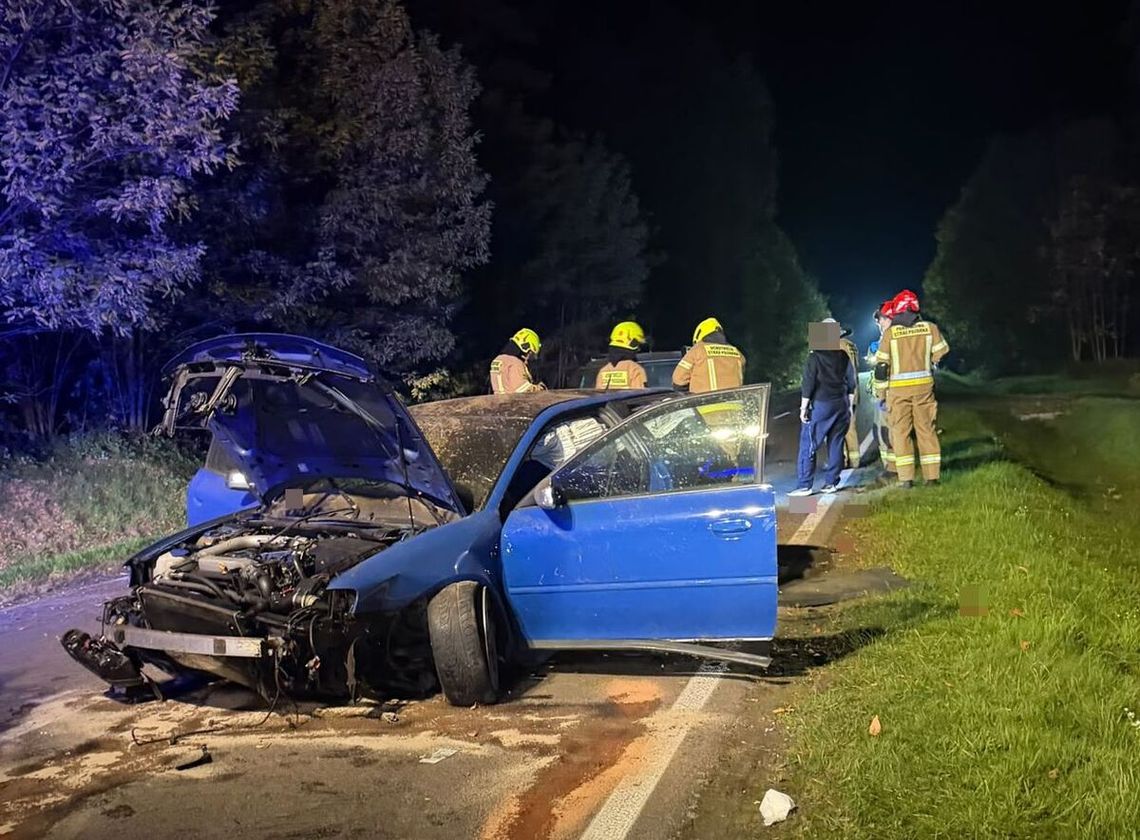 Audi wielokrotnie dachowało podczas wyprzedzania. Kierowcę zabrał śmigłowiec LPR Audi wielokrotnie dachowało podczas wyprzedzania. Kierowcę zabrał śmigłowiec LPR
