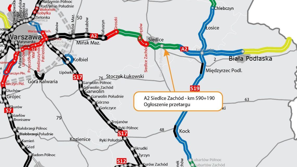 Autostrada A2 do Białej Podlaskiej. Jest pierwszy przetarg Autostrada A2 do Białej Podlaskiej. Jest pierwszy przetarg