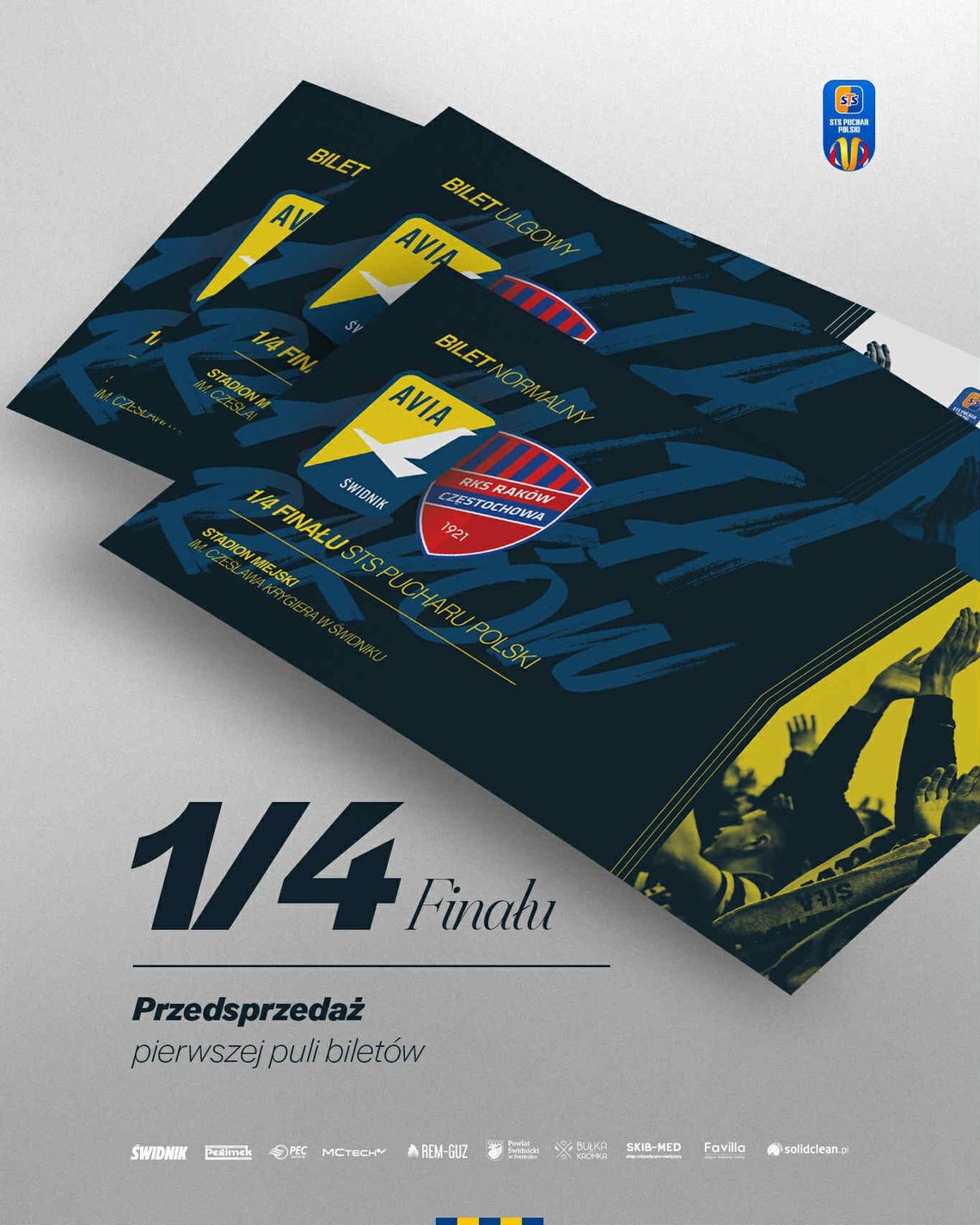 Avia – Raków. W środę rusza przedsprzedaż biletów na ćwierćfinał STS Pucharu Polski
