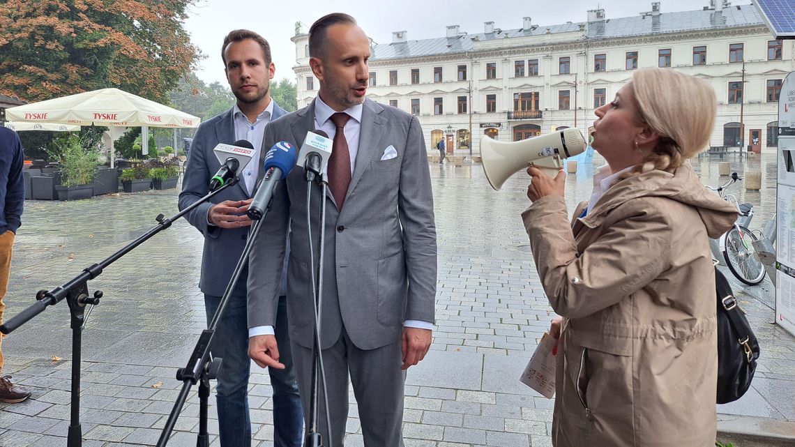 Awantura na konferencji Janusza Kowalskiego. Do akcji wkroczyła lubelska posłanka