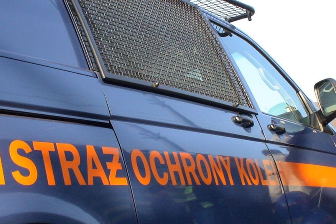 Awantura na peronie. Mężczyzna rzucał koszem w pociąg