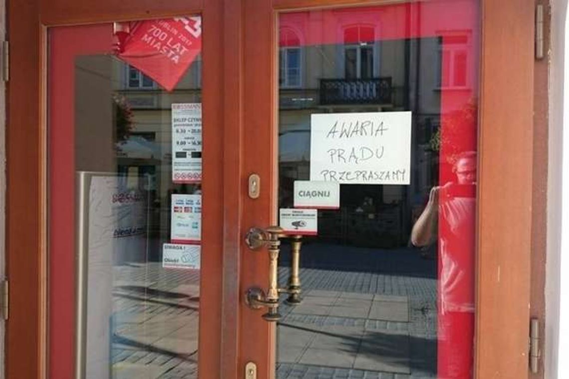 Awaria energetyczna w centrum Lublina: Sklepy i firmy bez prądu