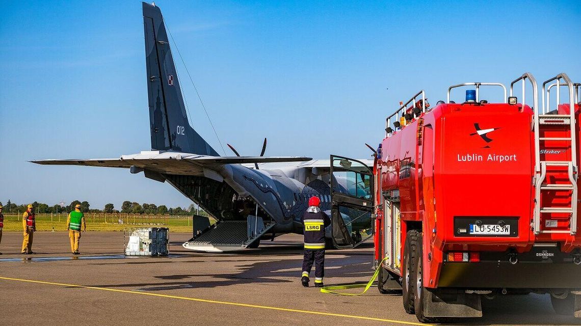 Awaryjne lądowanie na lubelskim lotnisku. Spokojnie, to tylko ćwiczenia