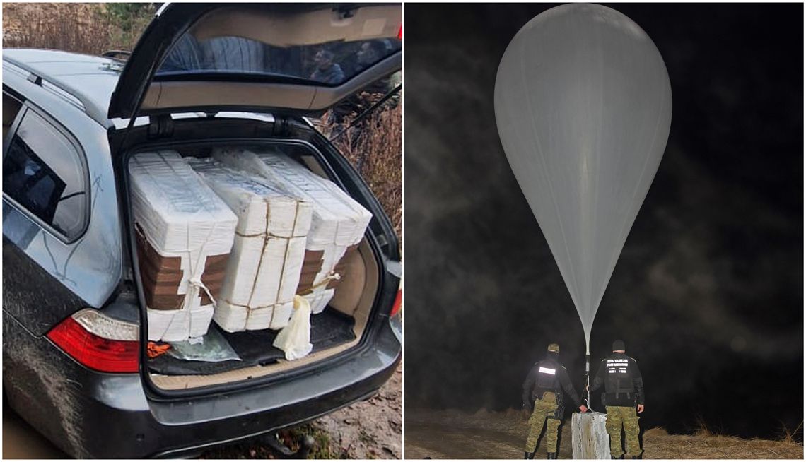 Balon meteorologiczny wypełniony papierosami nadleciał znad Białorusi