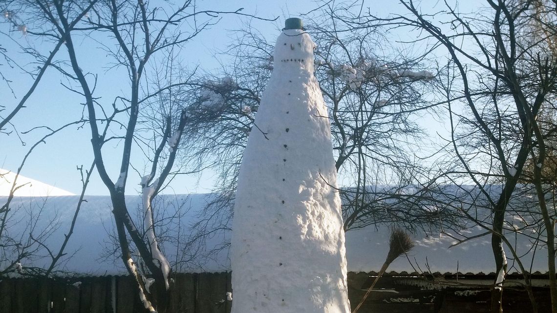 Bałwan z Żółkwi ma ponad 5 metrów wysokości