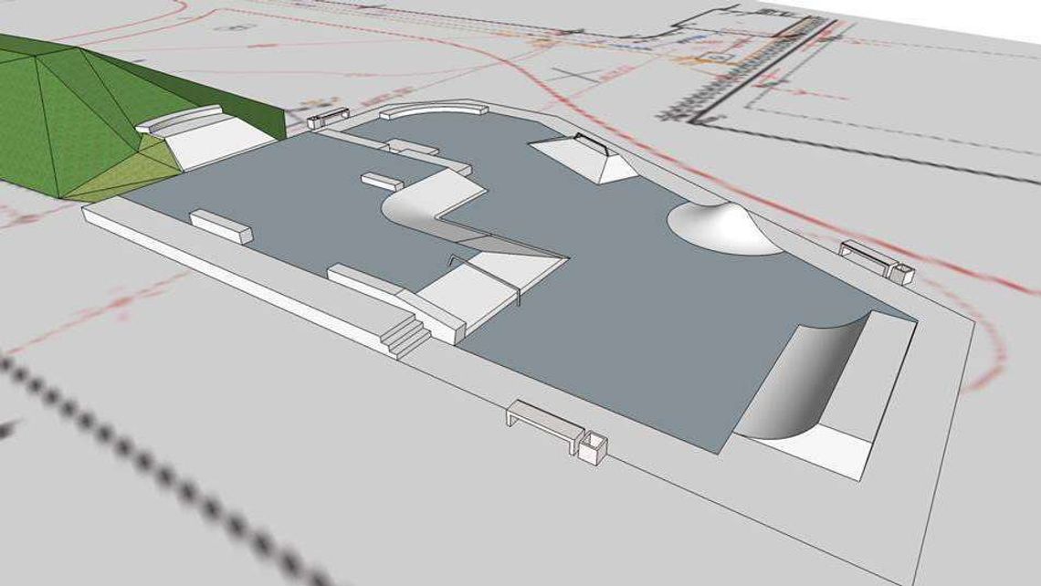 Bank z murkiem i piramida dla młodzieży w Parczewie