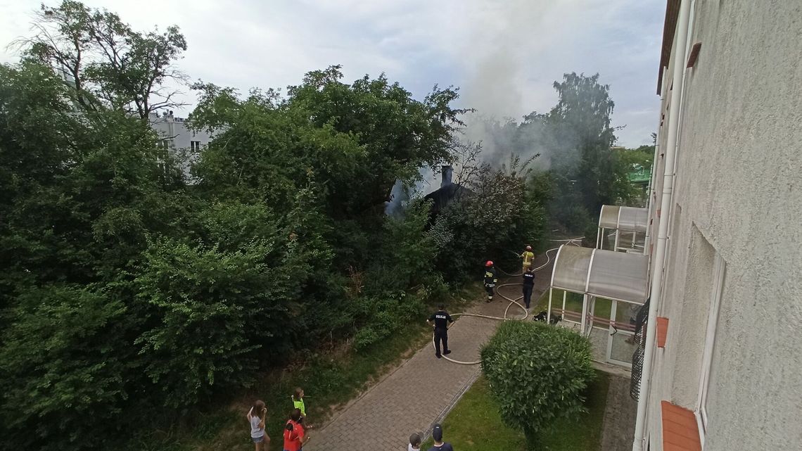 Bardzo dużo dymu. Pożar w Lublinie