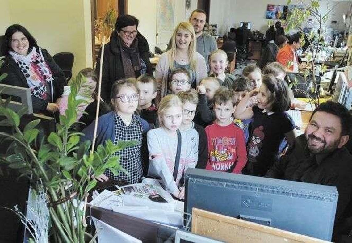 Bardzo mili mali czytelnicy w redakcji Dziennika Wschodniego Bardzo mili mali czytelnicy w redakcji Dziennika Wschodniego