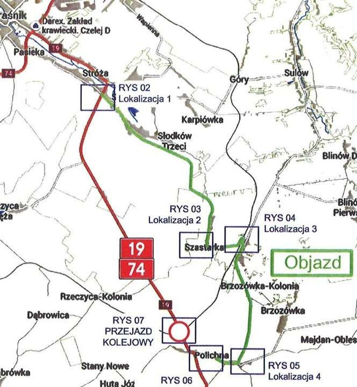 Będą remontować feralny przejazd. Fragment drogi nr 19 zamknięty