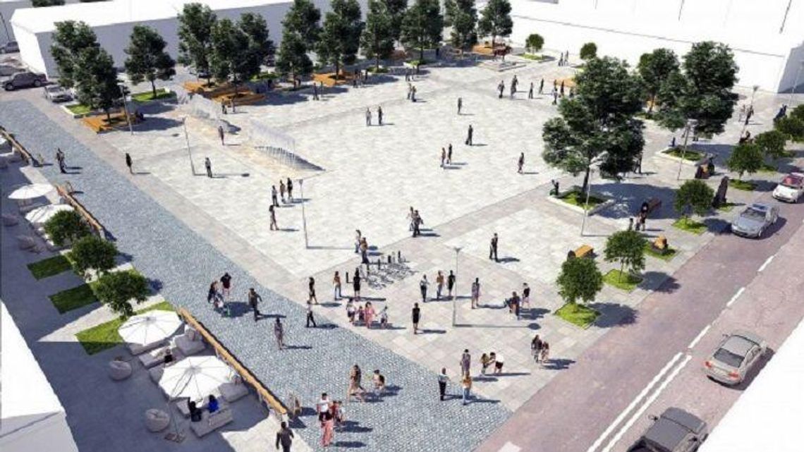 Beton zamiast drzew? Mieszkańcom nie podoba się projekt rewitalizacji placu Wolności