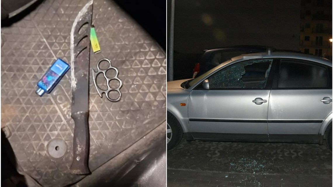 Bez powodu walił w samochody maczetą