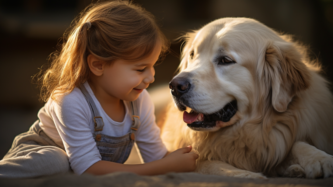 Bezpieczeństwo i zaufanie: porady, jak zapoznać dziecko z dużym psem. Bezpieczeństwo i zaufanie: porady, jak zapoznać dziecko z dużym psem.