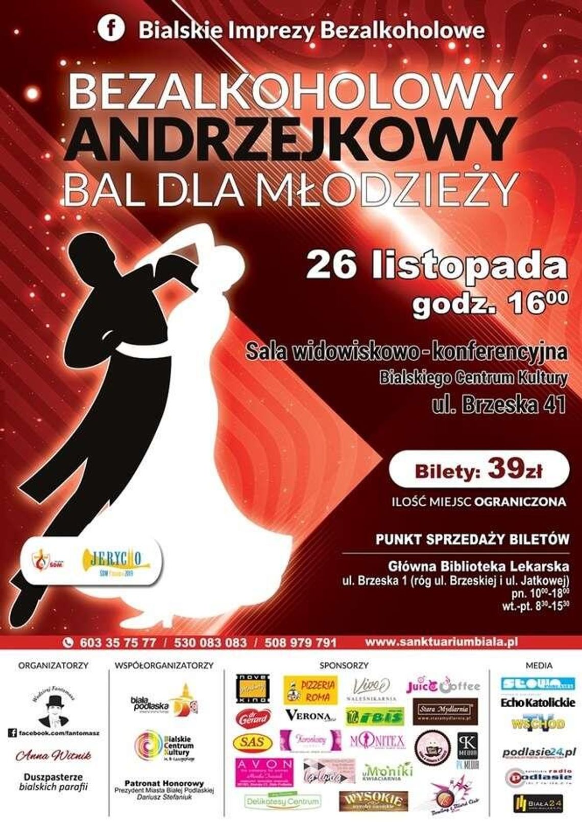 Biała Podlaska: Bal andrzejkowy bez alkoholu. Już po raz piąty