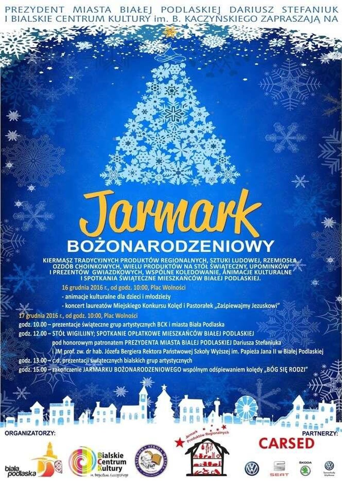 Biała Podlaska: Jarmark Bożonarodzeniowy z opłatkiem i kolędami