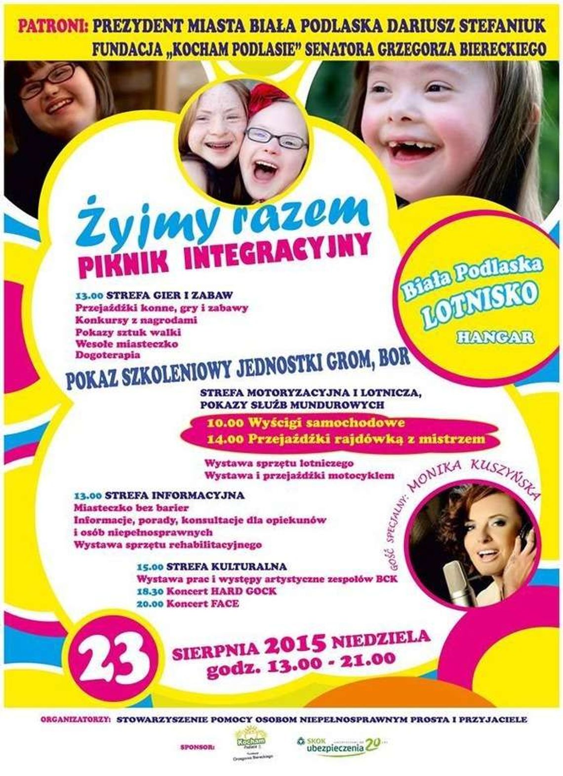 Biała Podlaska: Piknik "Żyjmy razem" z Monika Kuszyńską Biała Podlaska: Piknik "Żyjmy razem" z Monika Kuszyńską