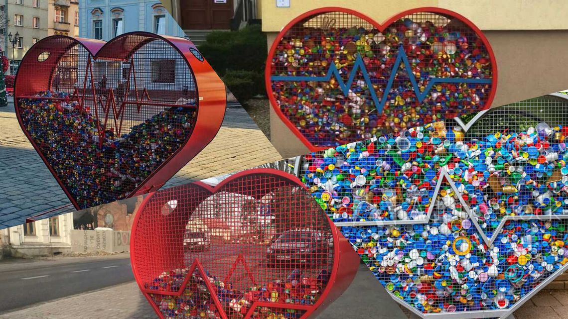 Biała Podlaska: Pojemniki w kształcie serca na plastikowe nakrętki