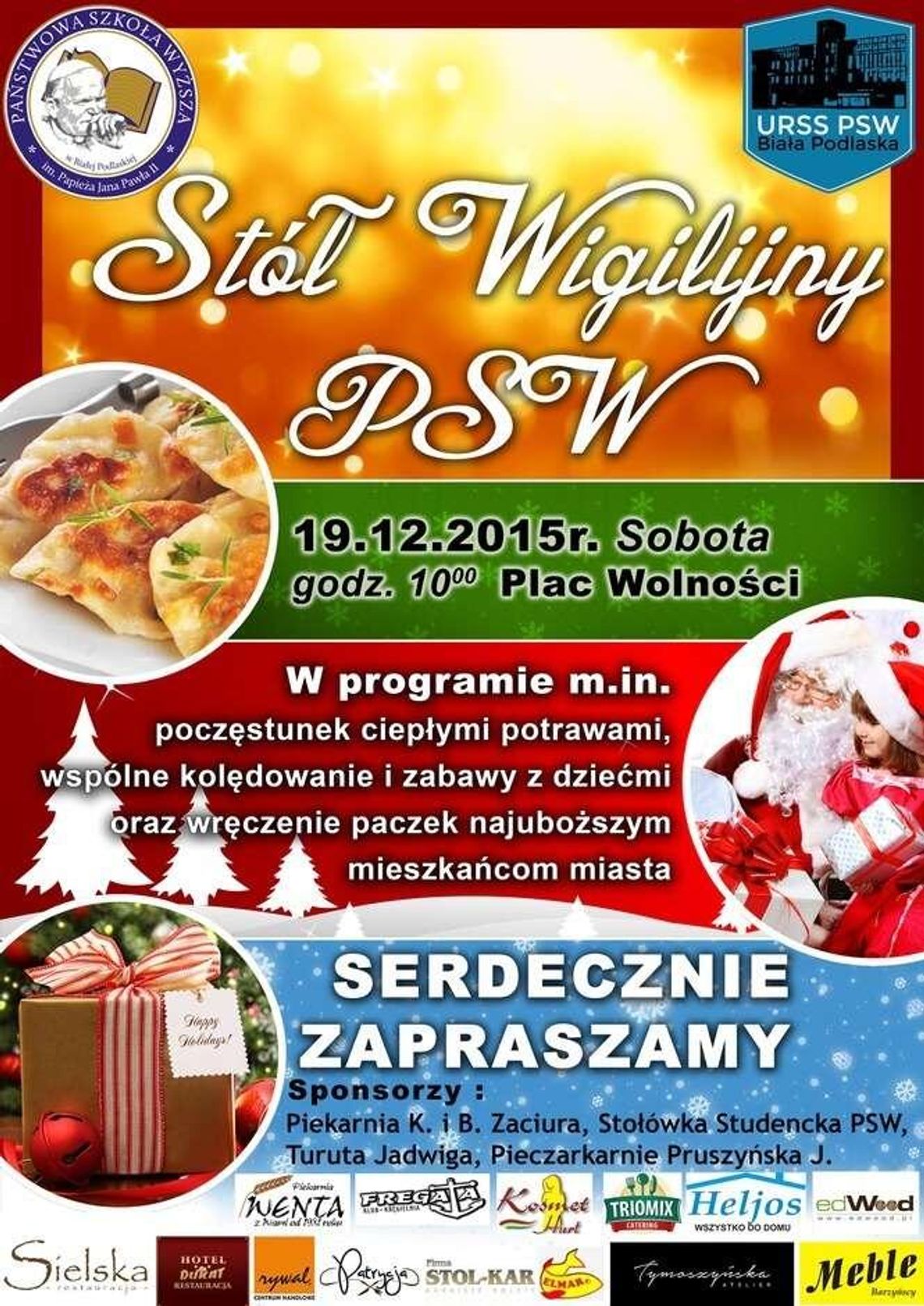 Biała Podlaska. Stół Wigilijny ze studentami