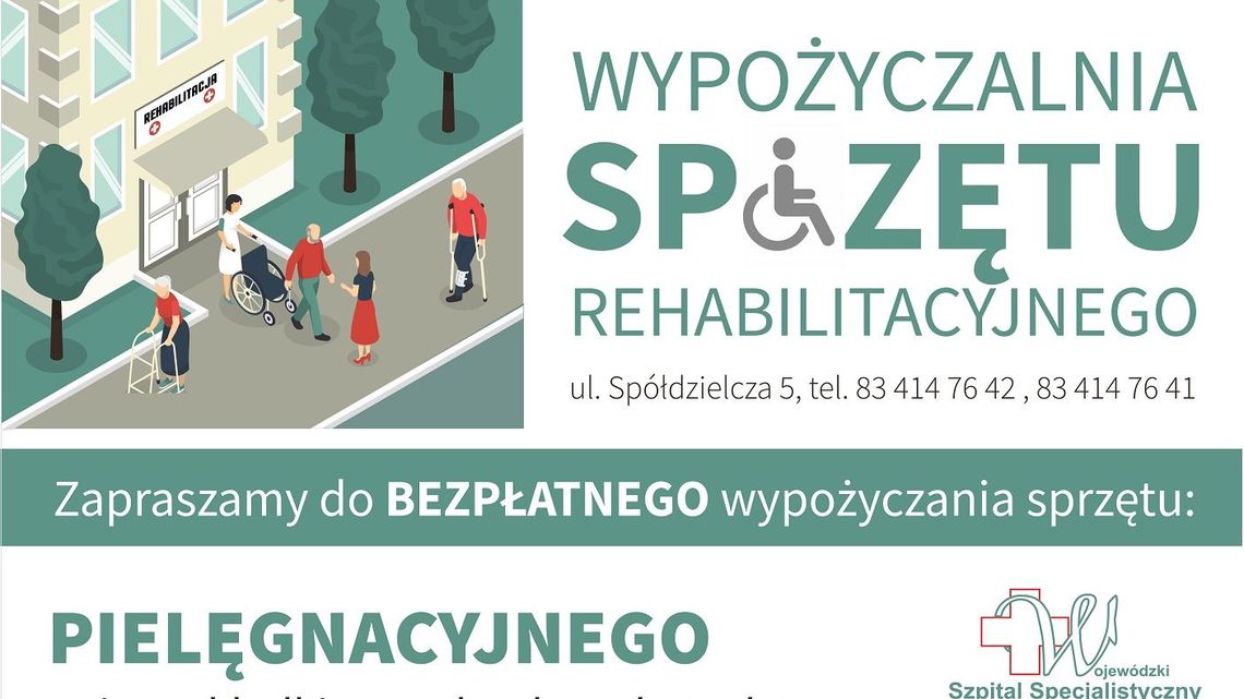 Biała Podlaska: Szpital uruchomił swoją wypożyczalnię sprzętu rehabilitacyjnego