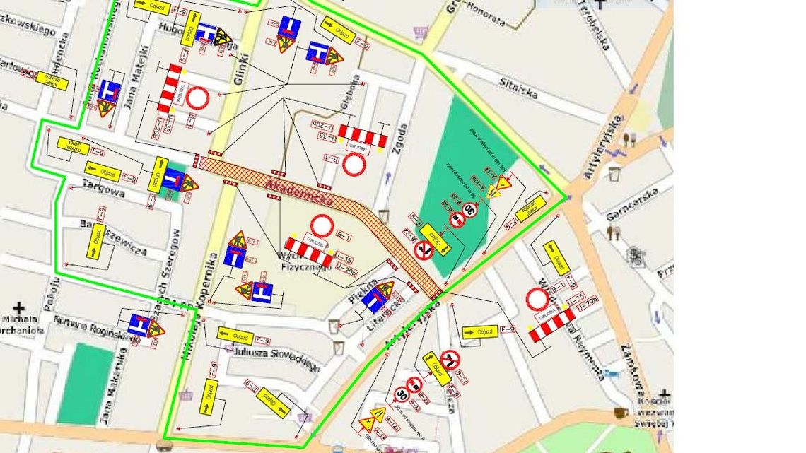 Biała Podlaska: Utrudnienia na Akademickiej 