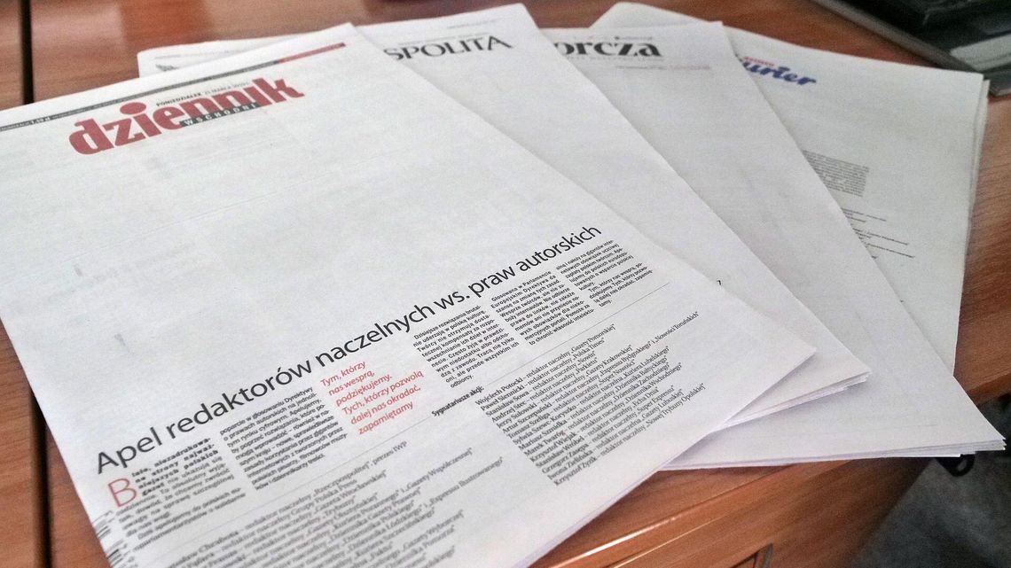 Białe okładki polskich dzienników. To nie jest żadne ACTA 2! Białe okładki polskich dzienników. To nie jest żadne ACTA 2!