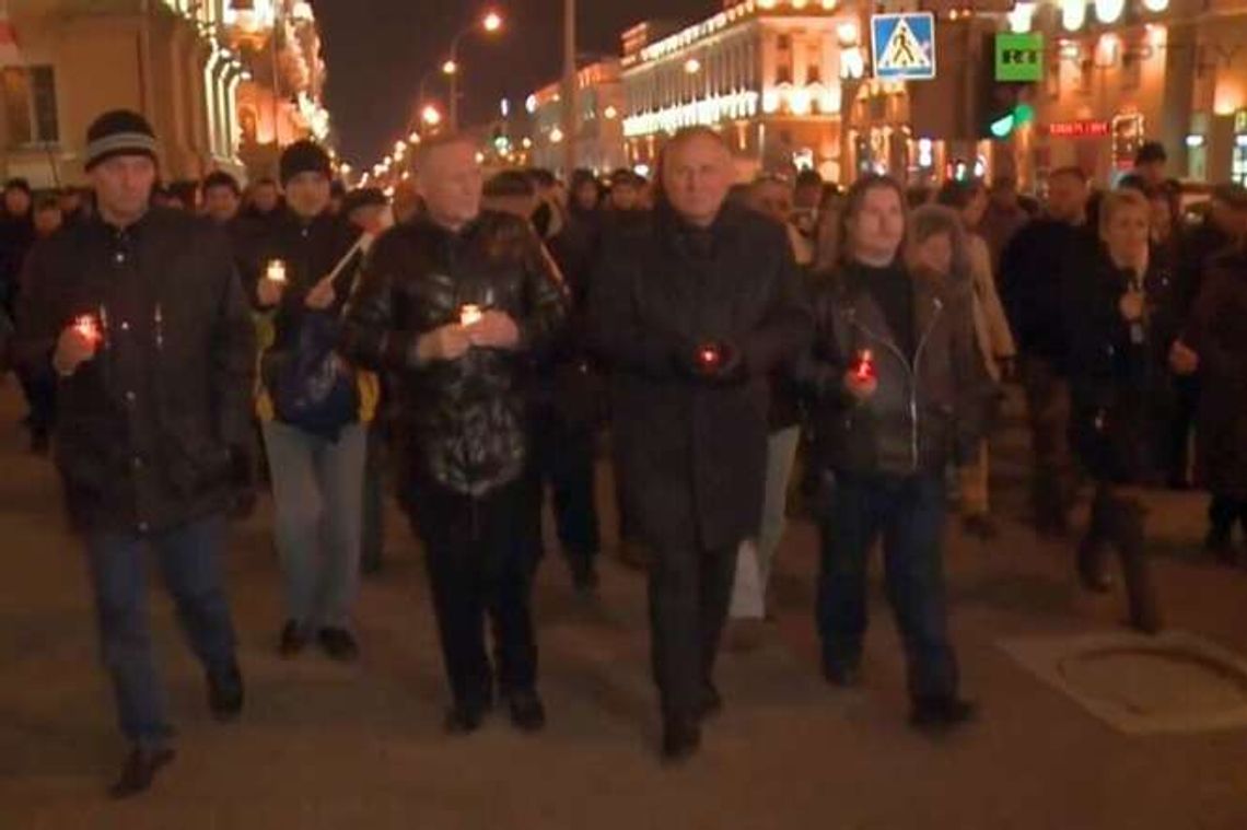 Białoruś: Opozycyjny marsz w Mińsku. "Władza poniesie odpowiedzialność"