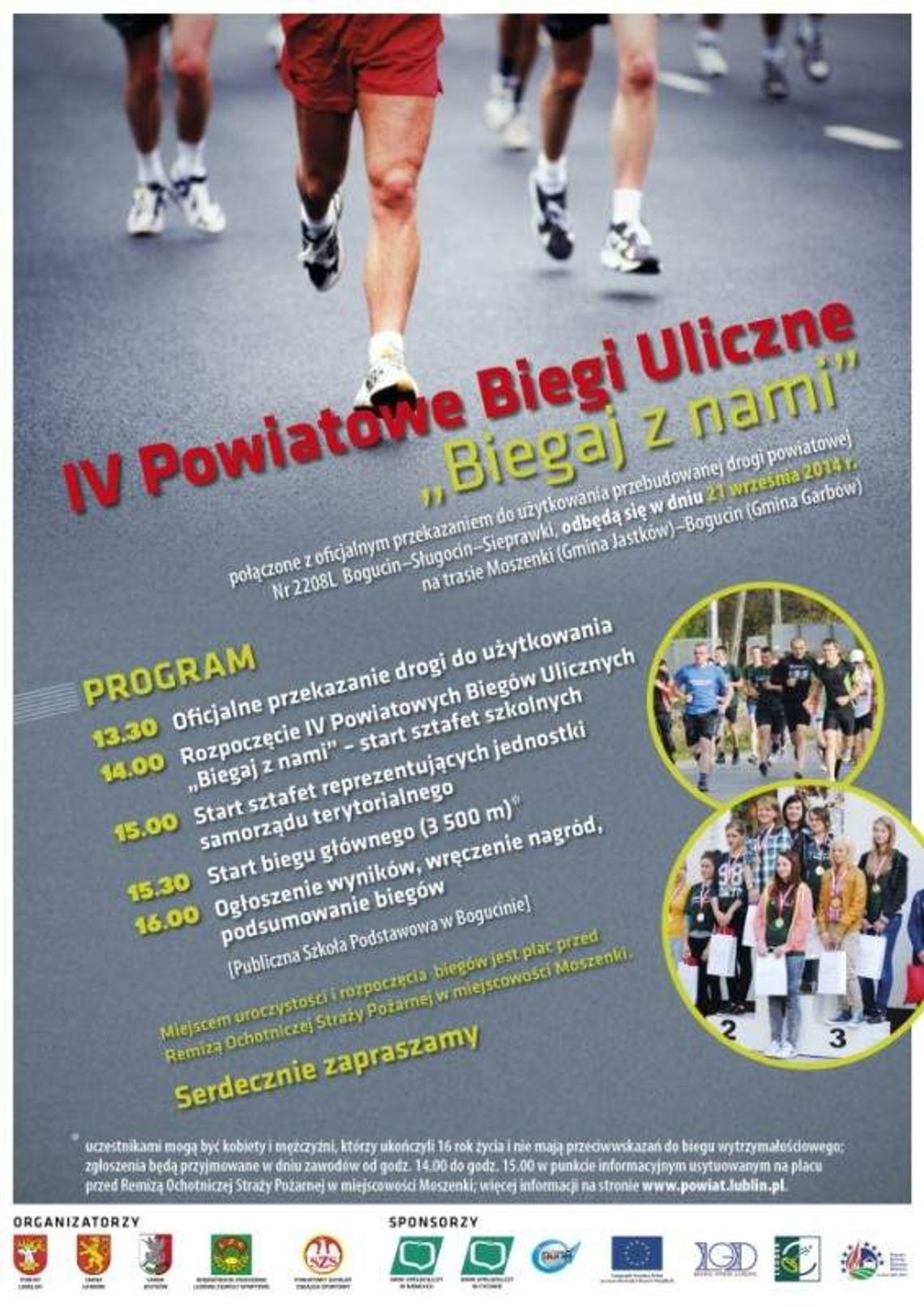 Biegi uliczne "Biegaj z nami". Dziś w Moszenkach